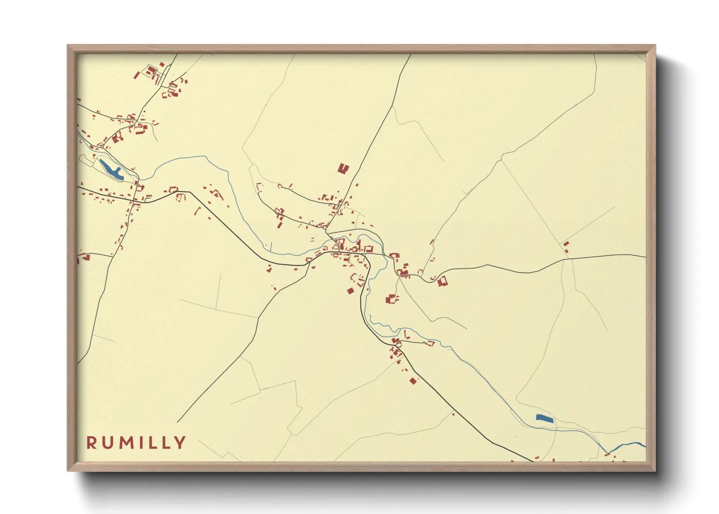 Une affiche de carte sur Rumilly