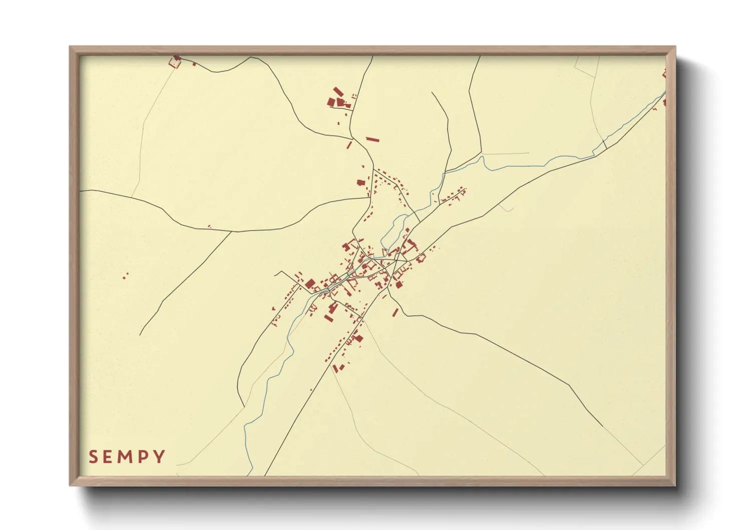 Une affiche de carte sur Sempy