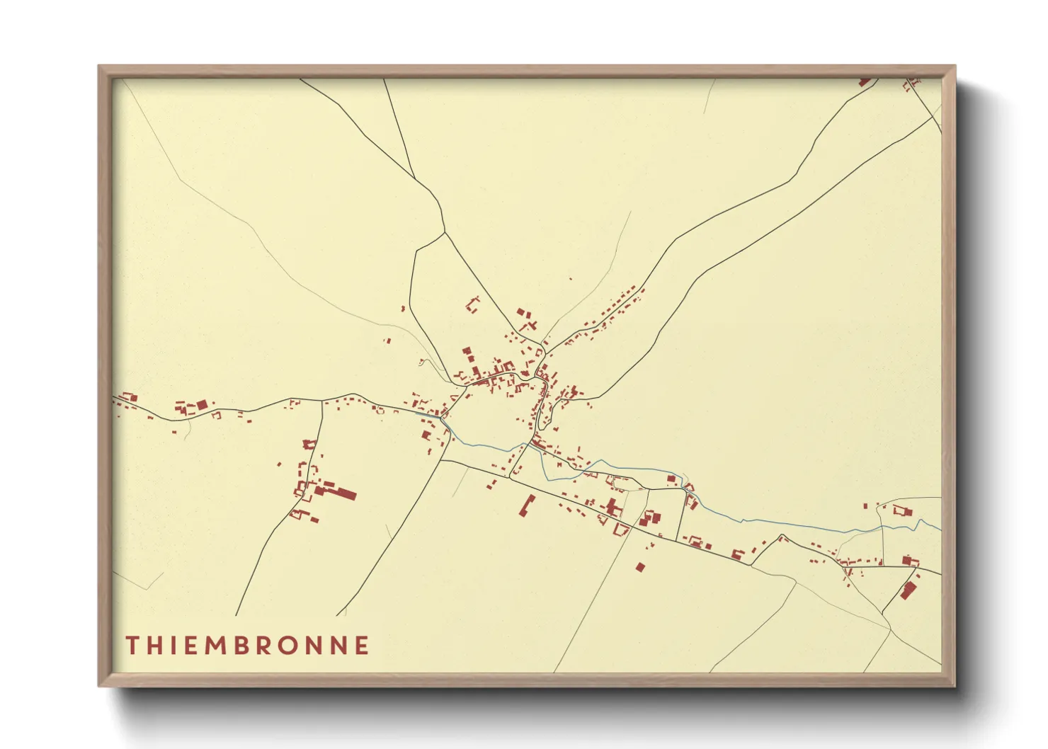 Une affiche de carte sur Thiembronne