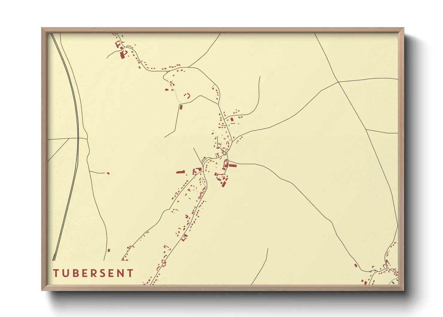 Une affiche de carte sur Tubersent