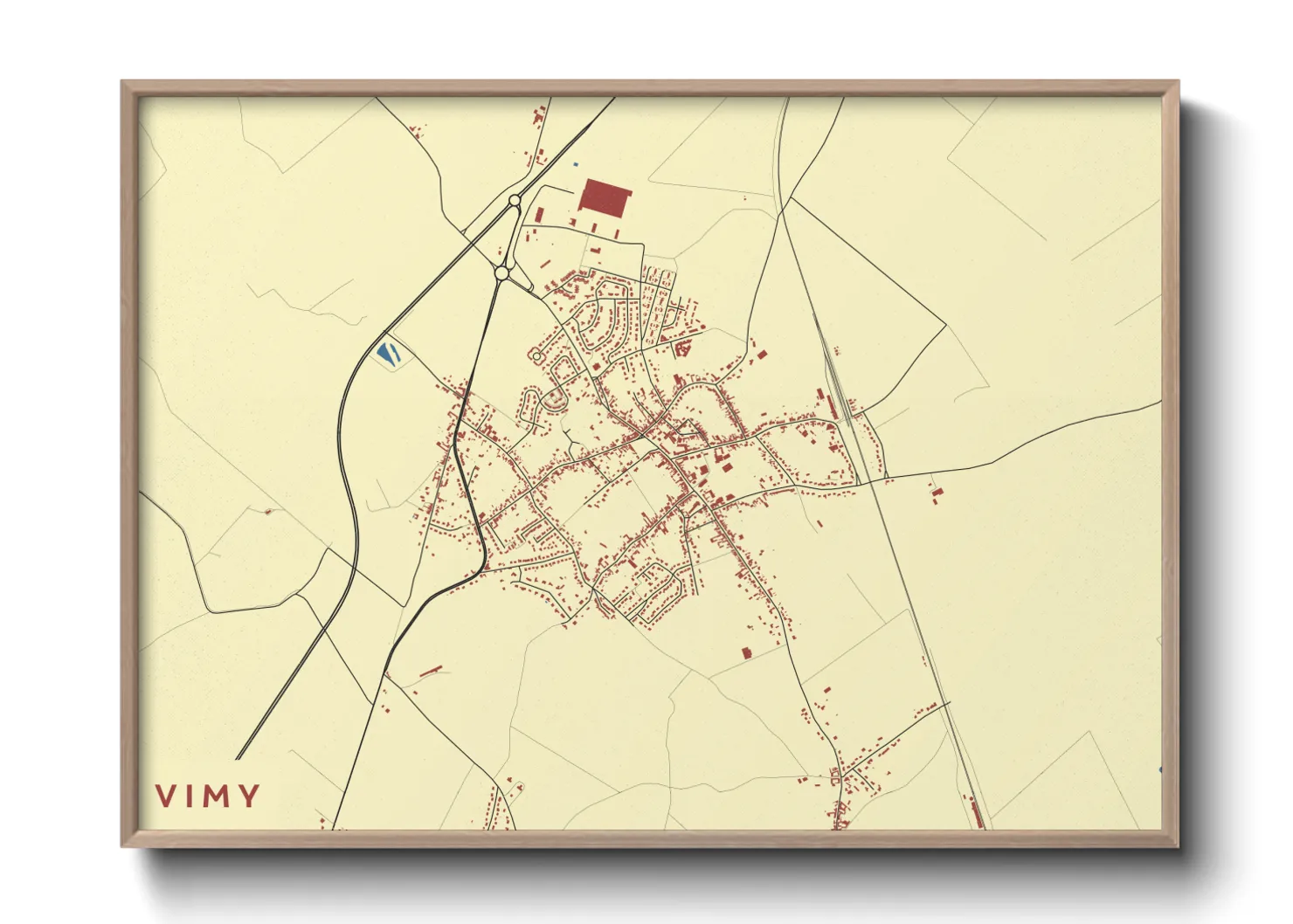 Une affiche de carte sur Vimy