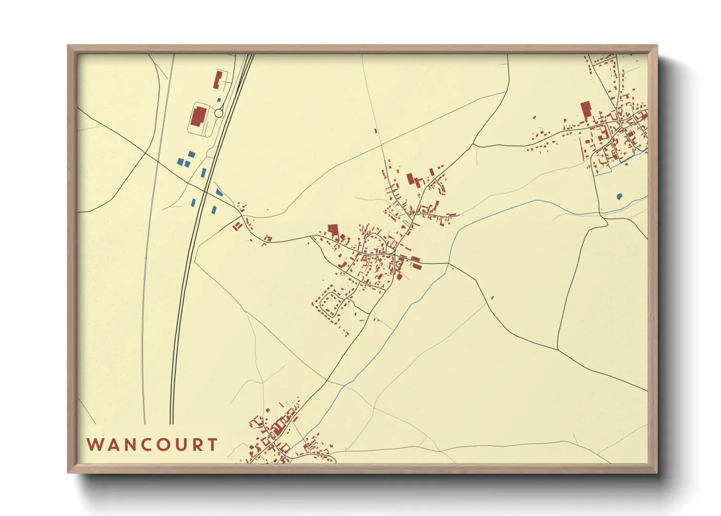 Une affiche de carte sur Wancourt
