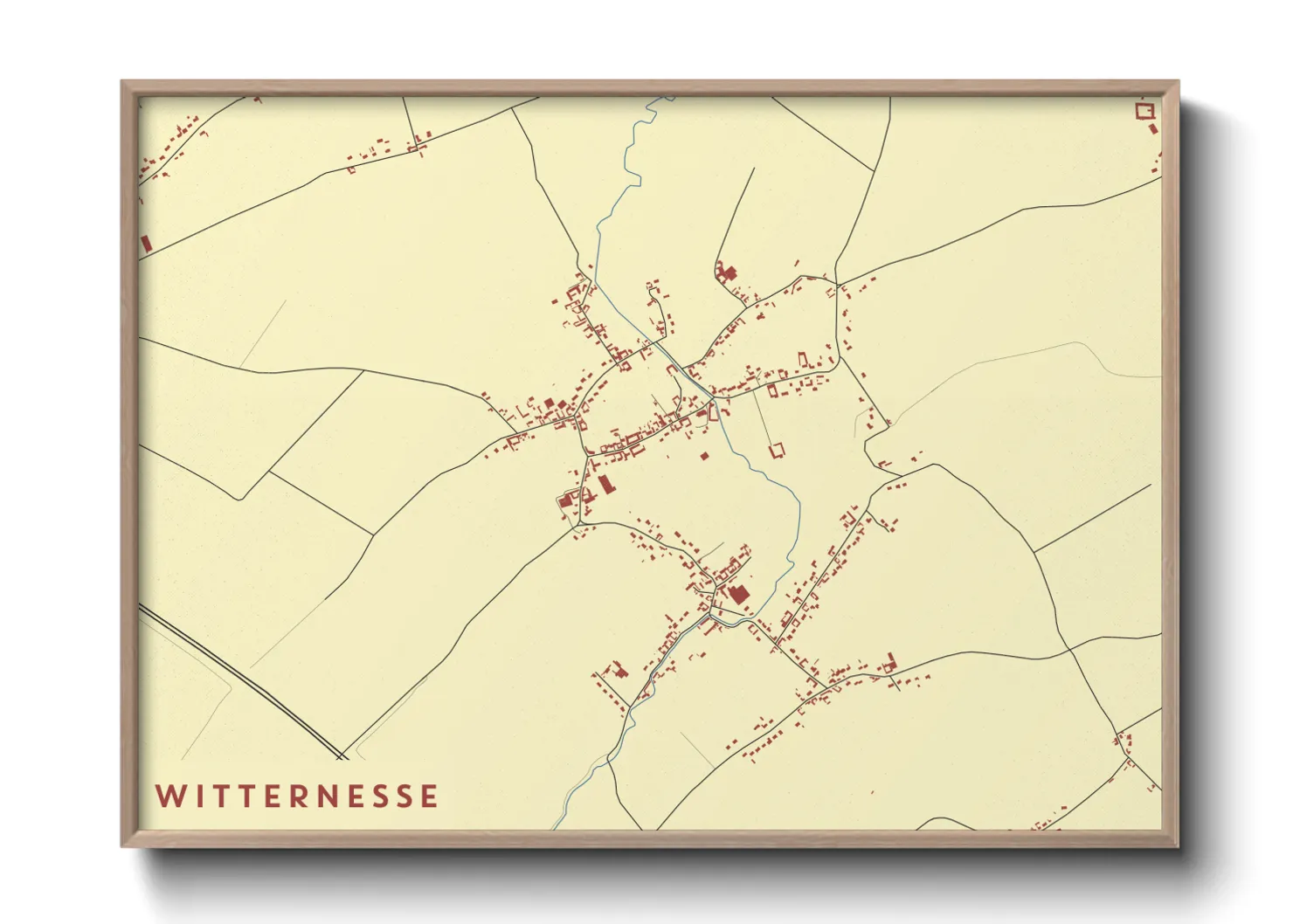 Une affiche de carte sur Witternesse