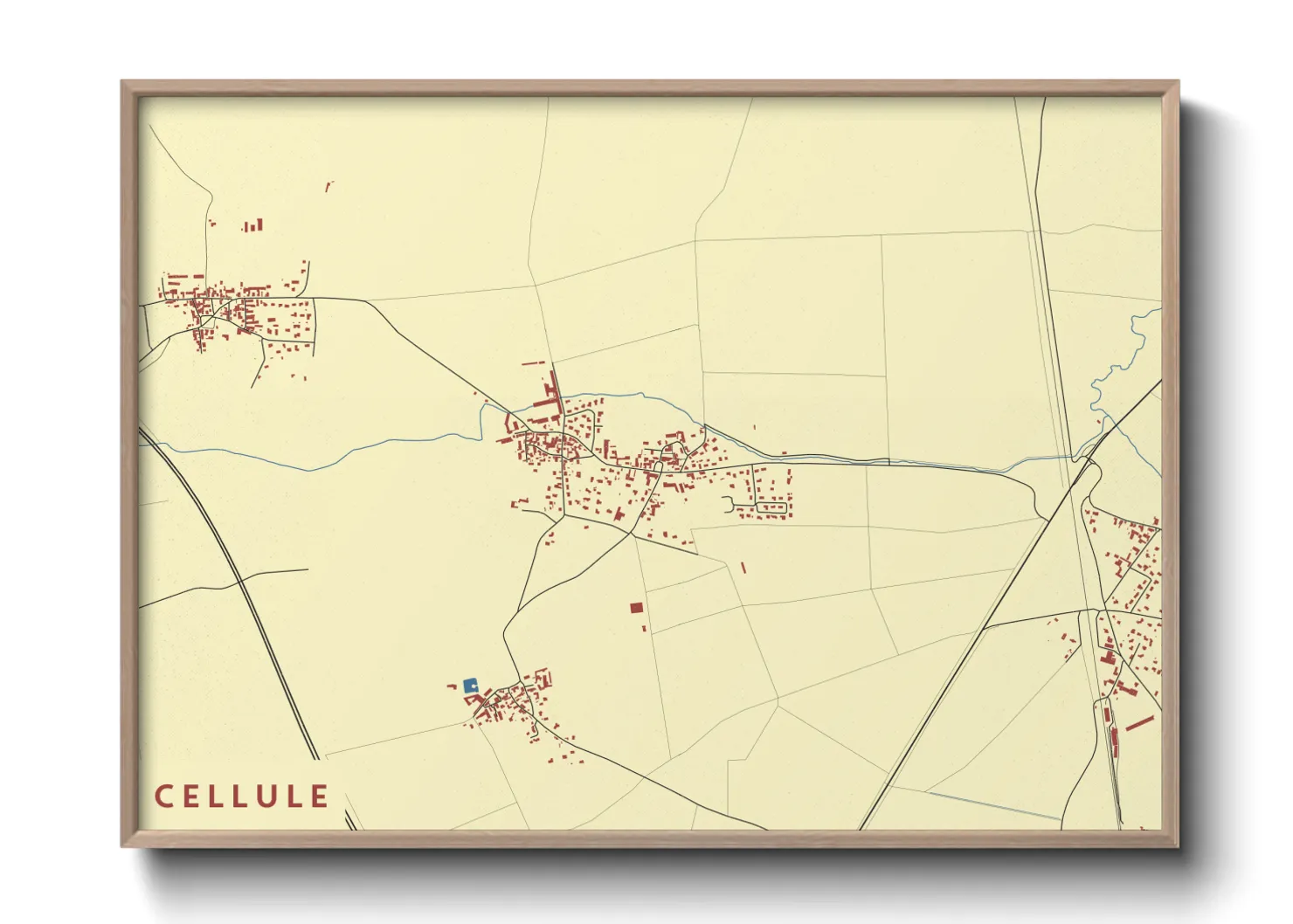 Une affiche de carte sur Cellule