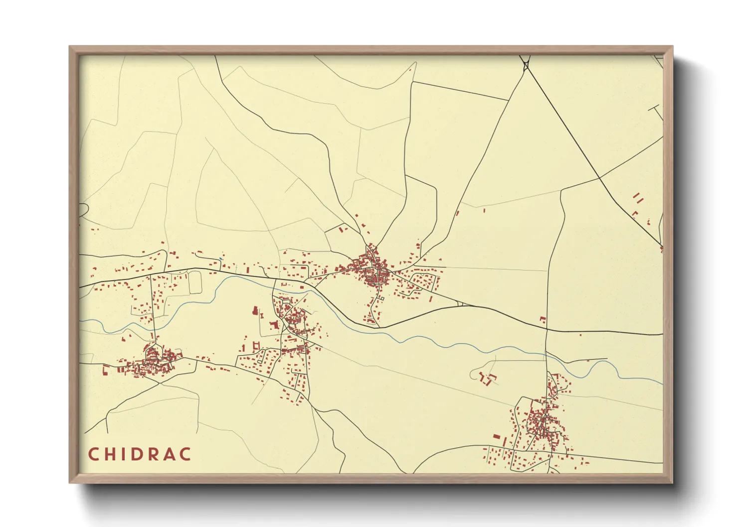 Une affiche de carte sur Chidrac