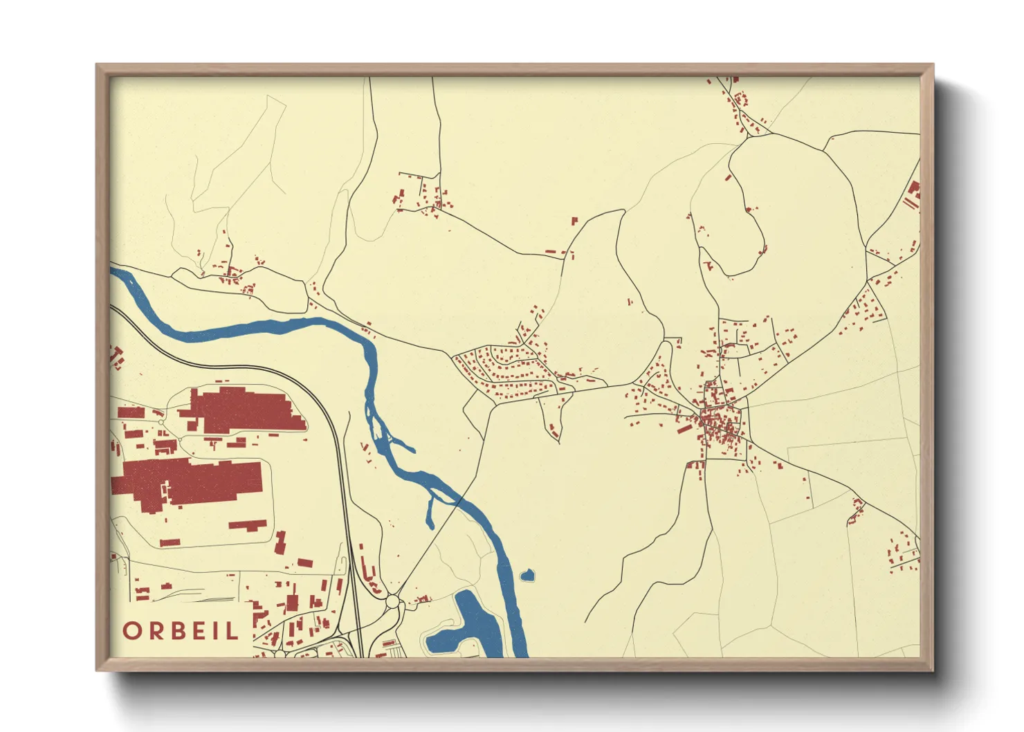 Une affiche de carte sur Orbeil