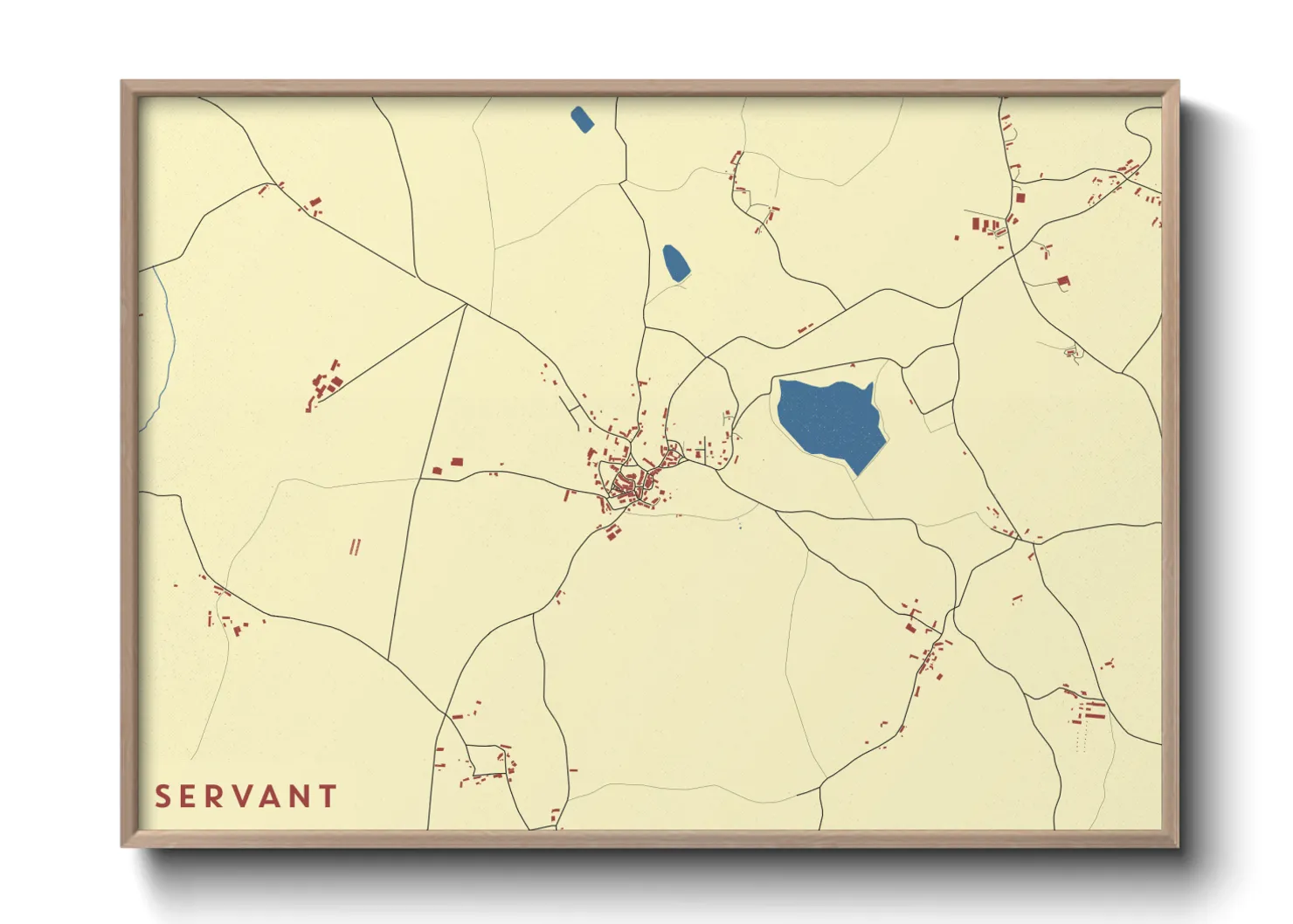 Une affiche de carte sur Servant