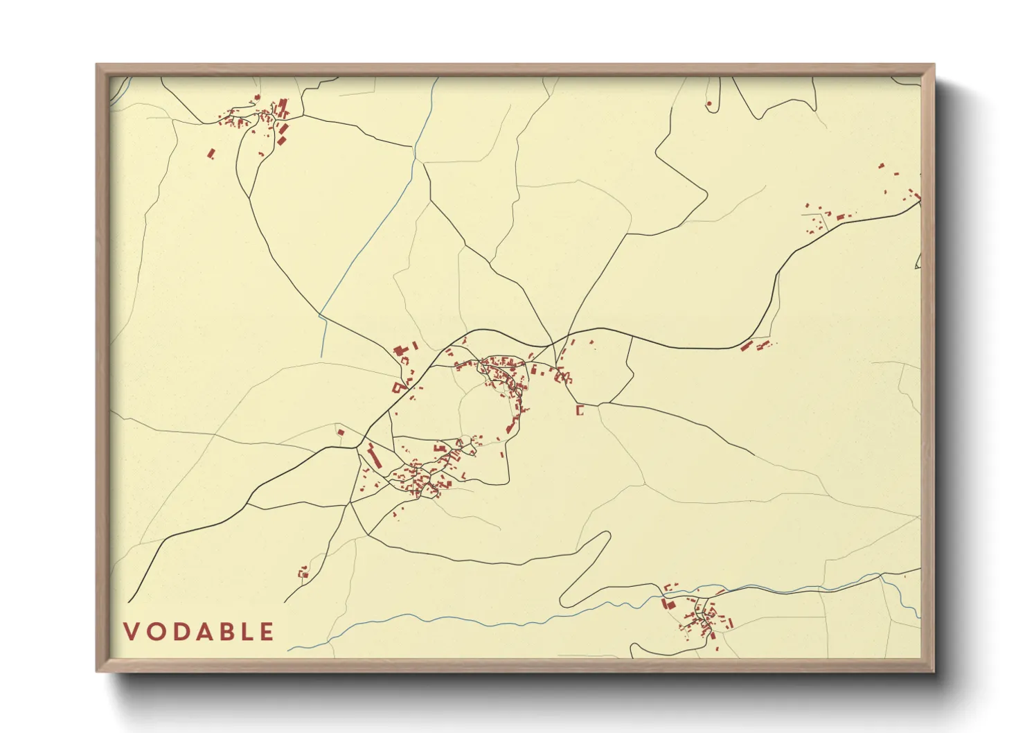 Une affiche de carte sur Vodable