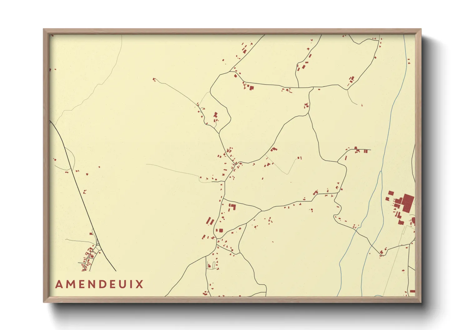 Une affiche de carte sur Amendeuix