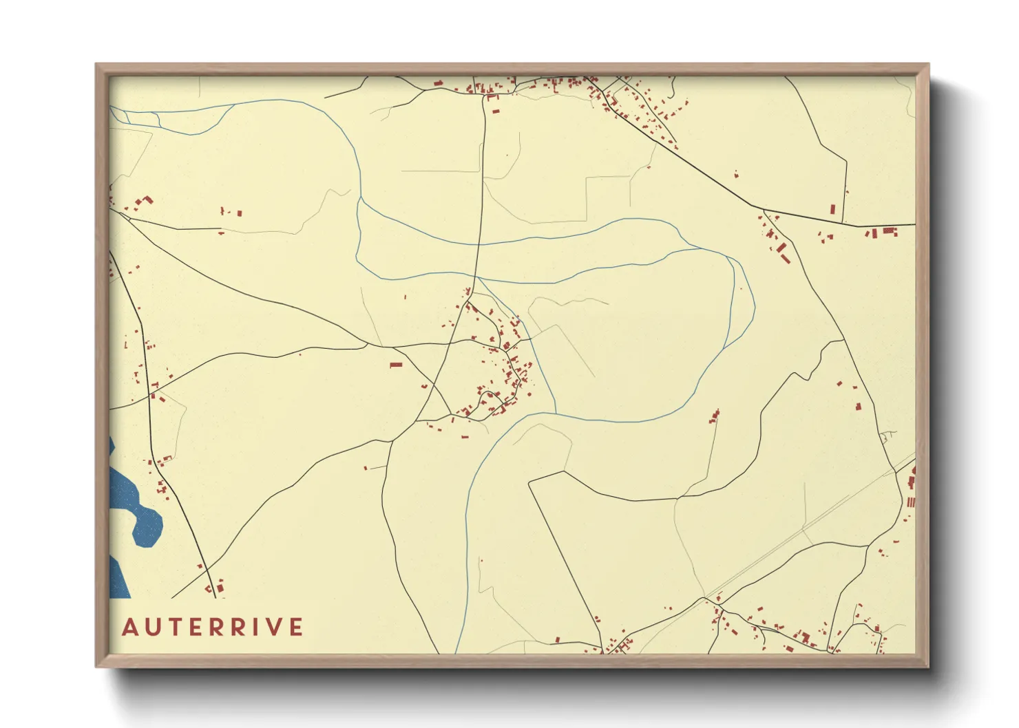 Une affiche de carte sur Auterrive