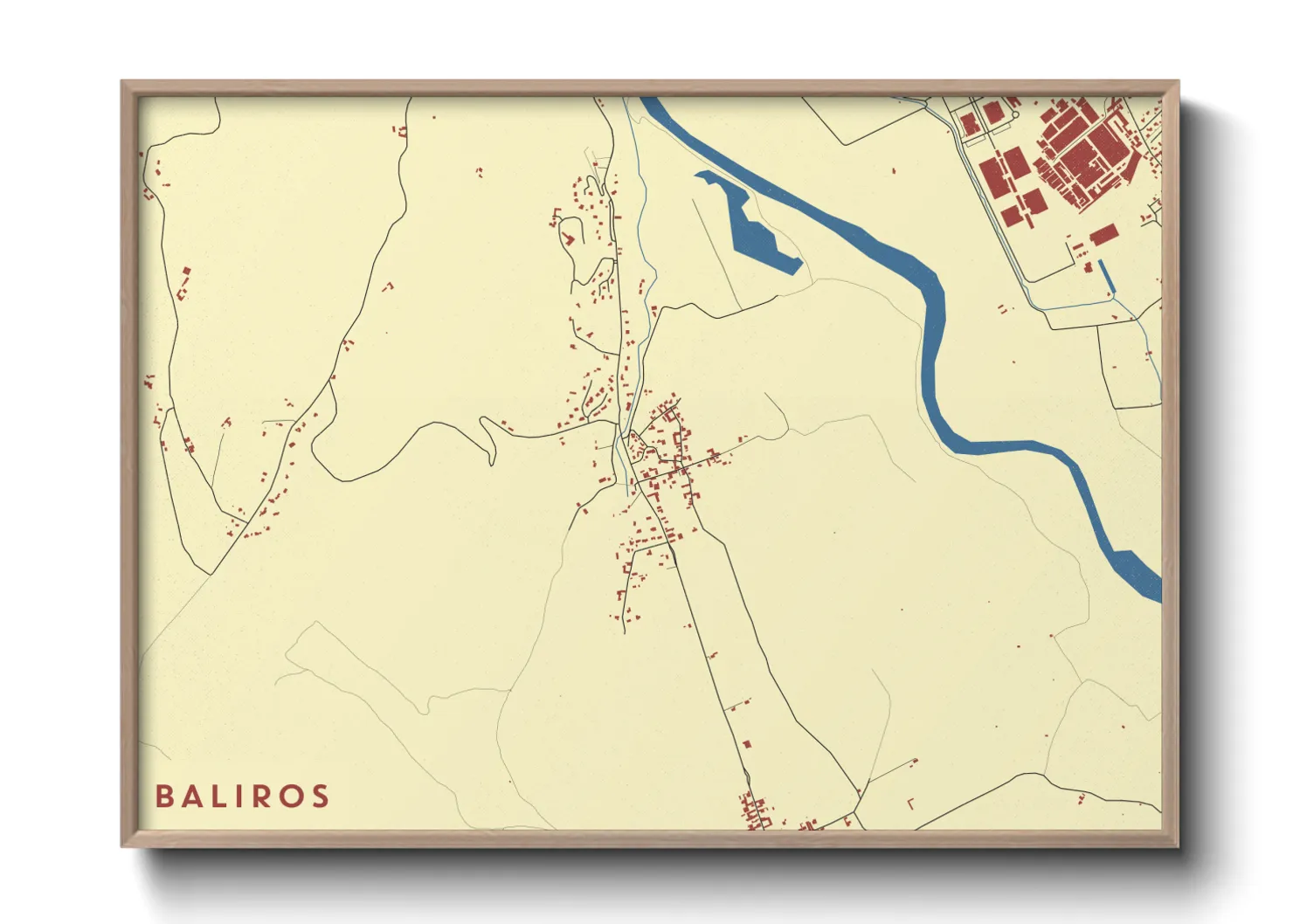 Une affiche de carte sur Baliros