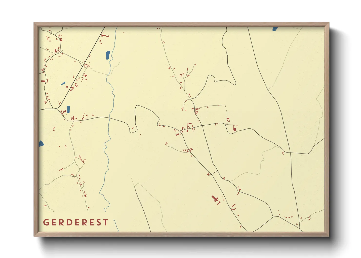 Une affiche de carte sur Gerderest