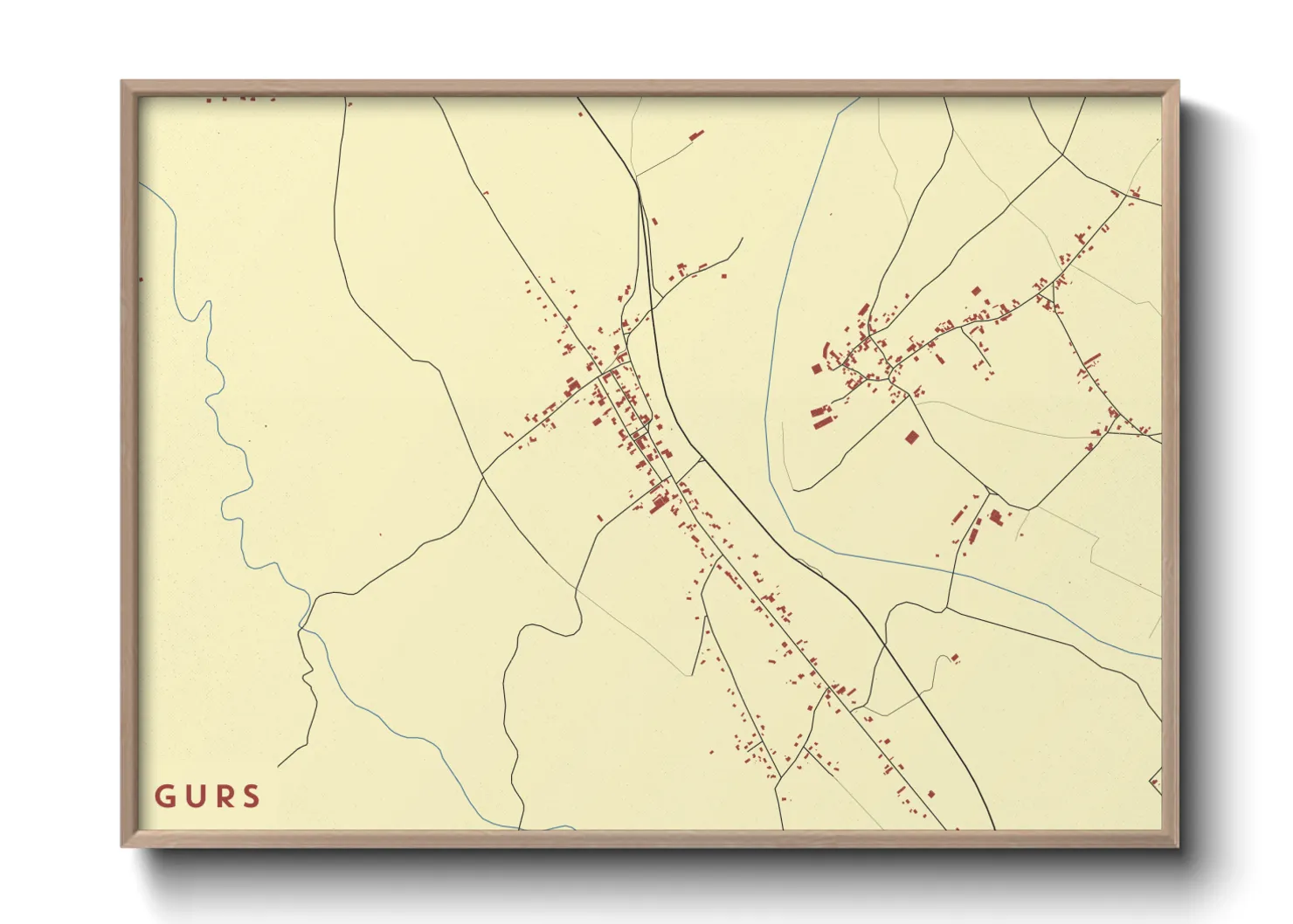 Une affiche de carte sur Gurs