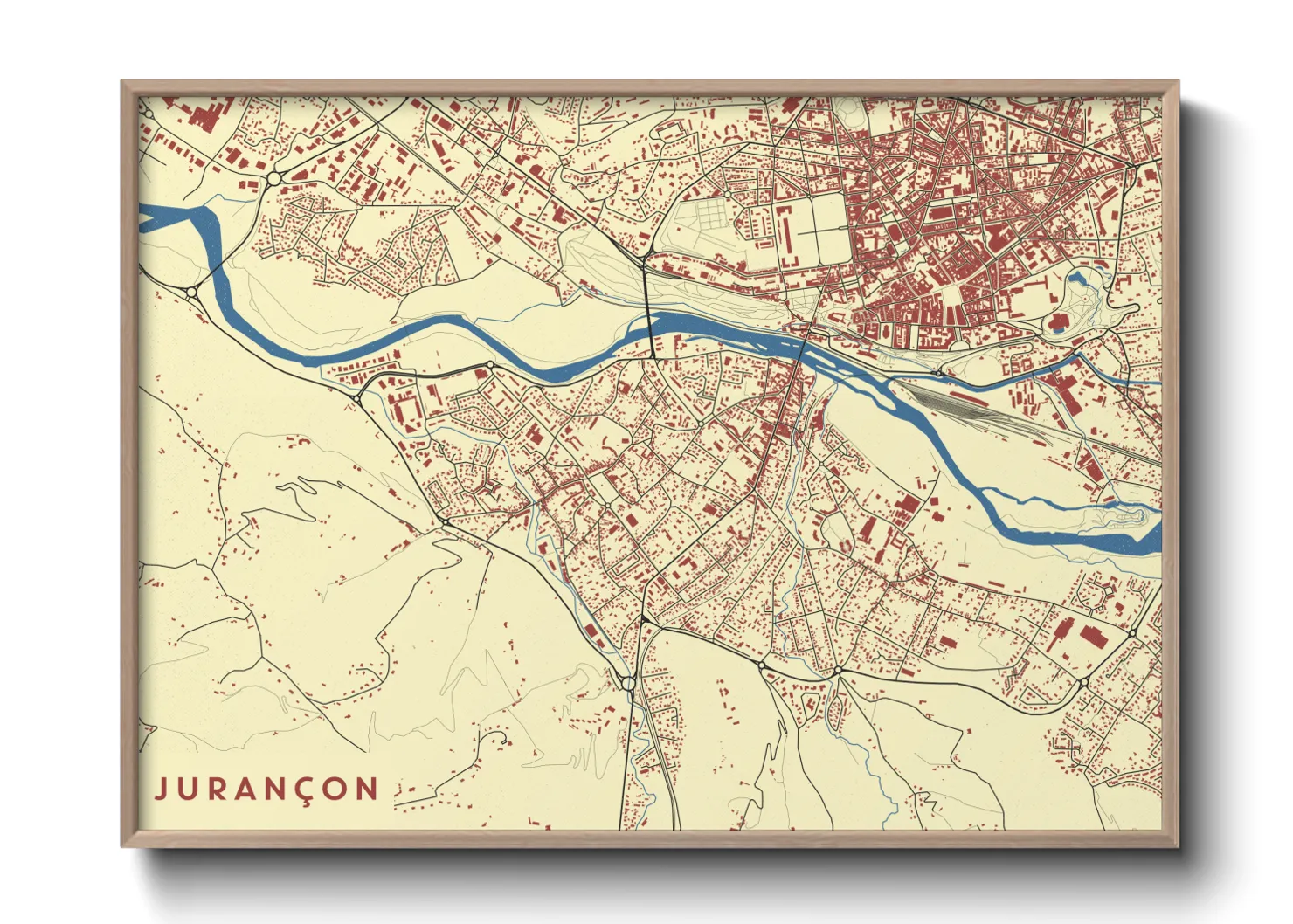 Une affiche de carte sur Jurançon