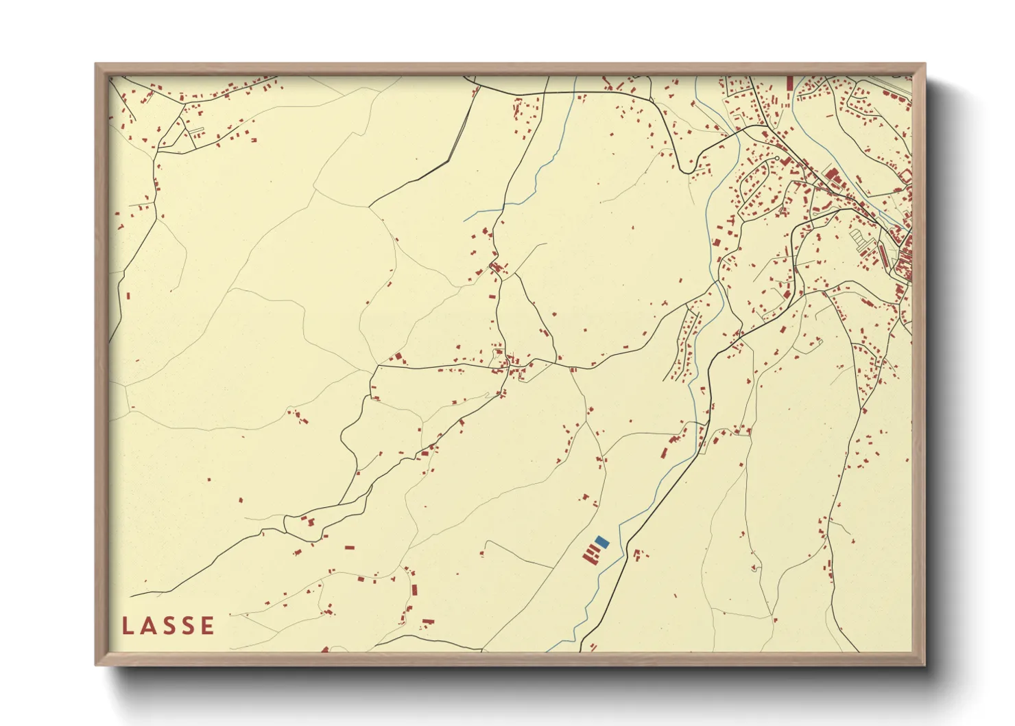 Une affiche de carte sur Lasse