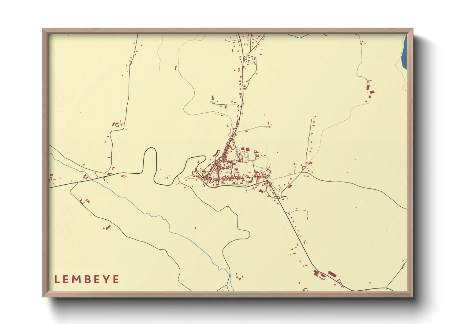 Une affiche de carte sur Lembeye