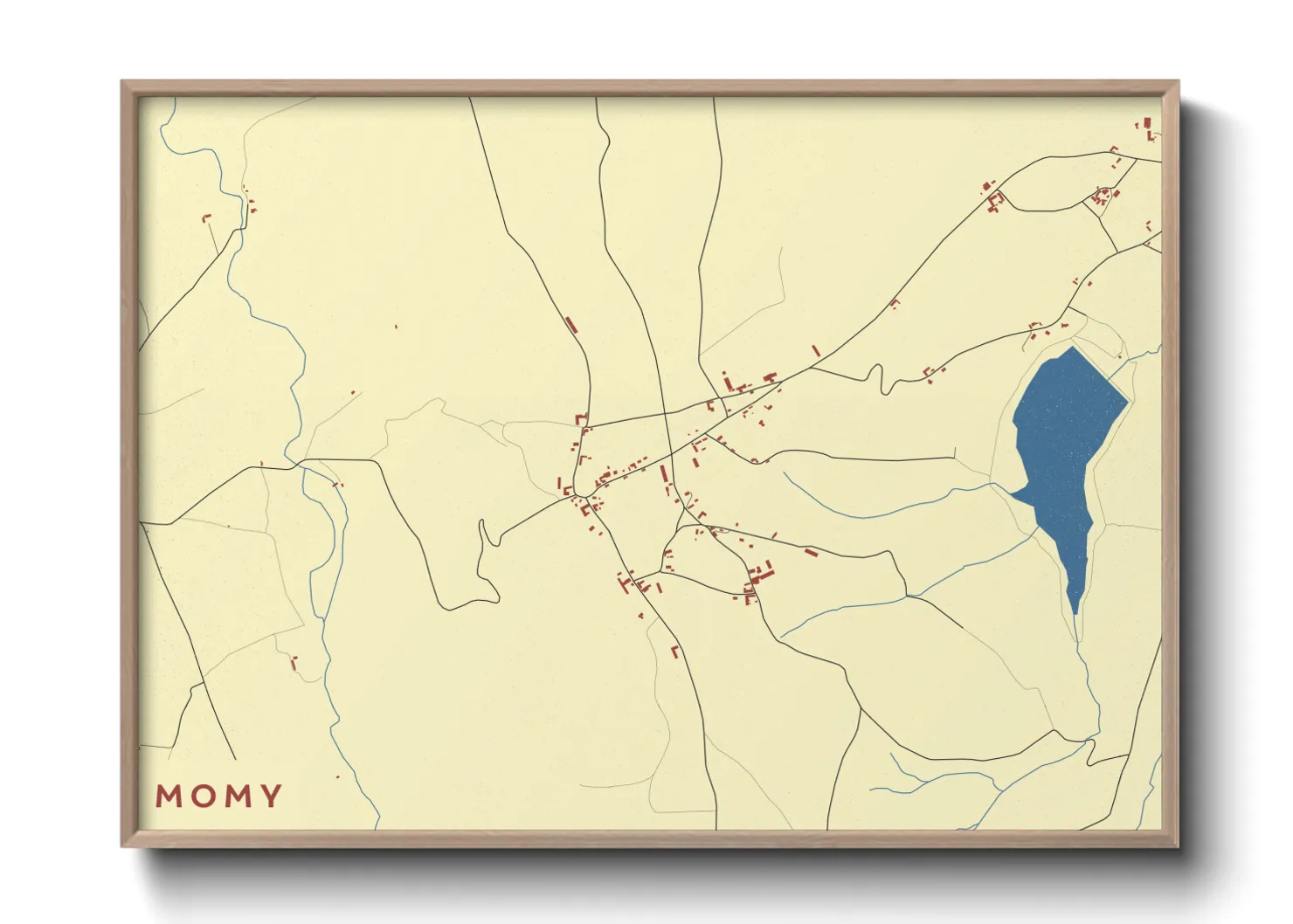 Une affiche de carte sur Momy