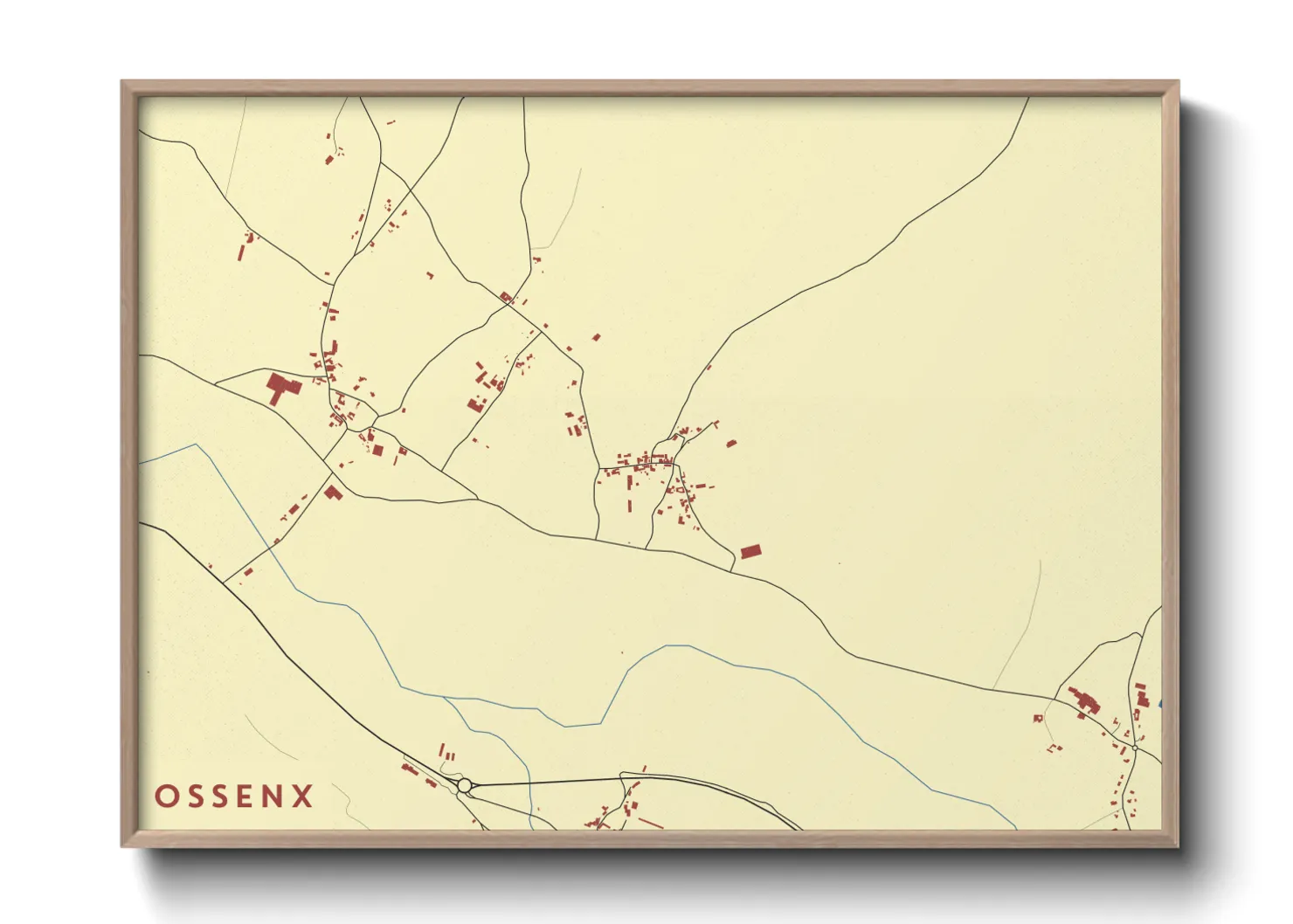 Une affiche de carte sur Ossenx