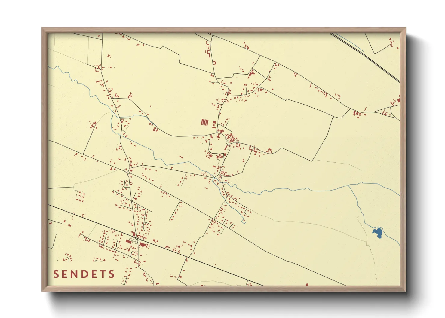 Une affiche de carte sur Sendets