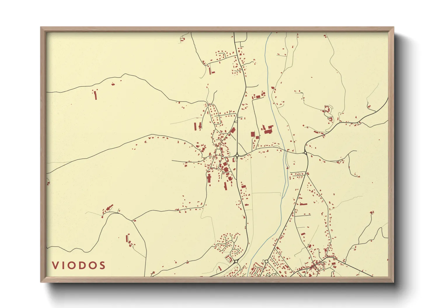 Une affiche de carte sur Viodos