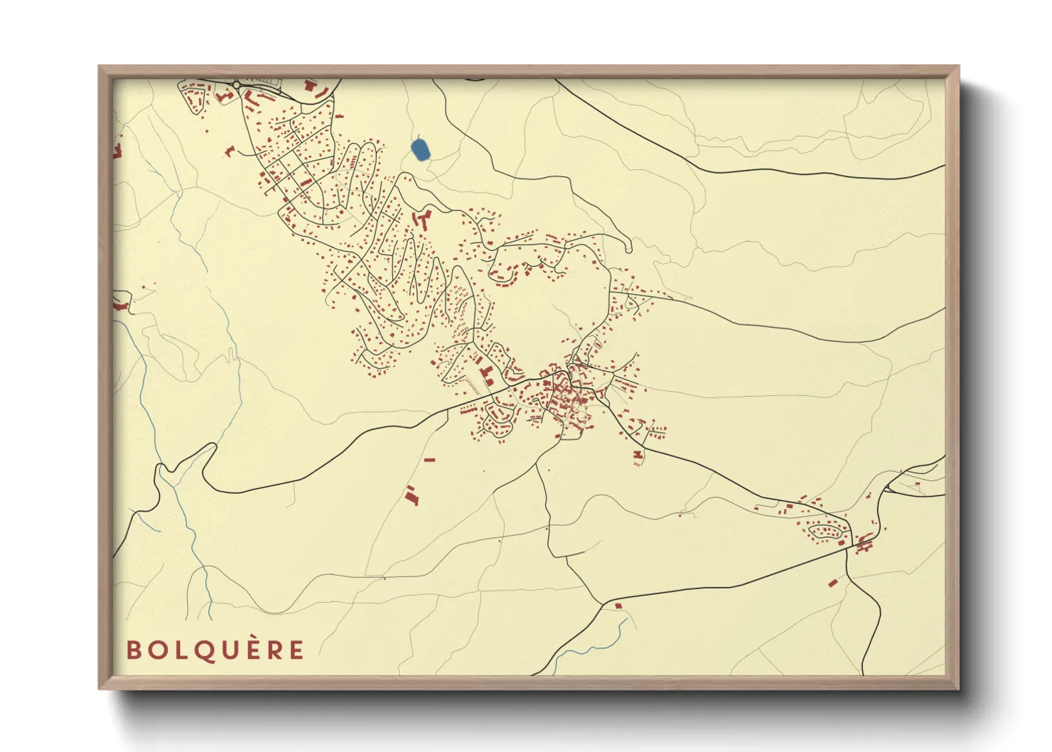 Une affiche de carte sur Bolquère