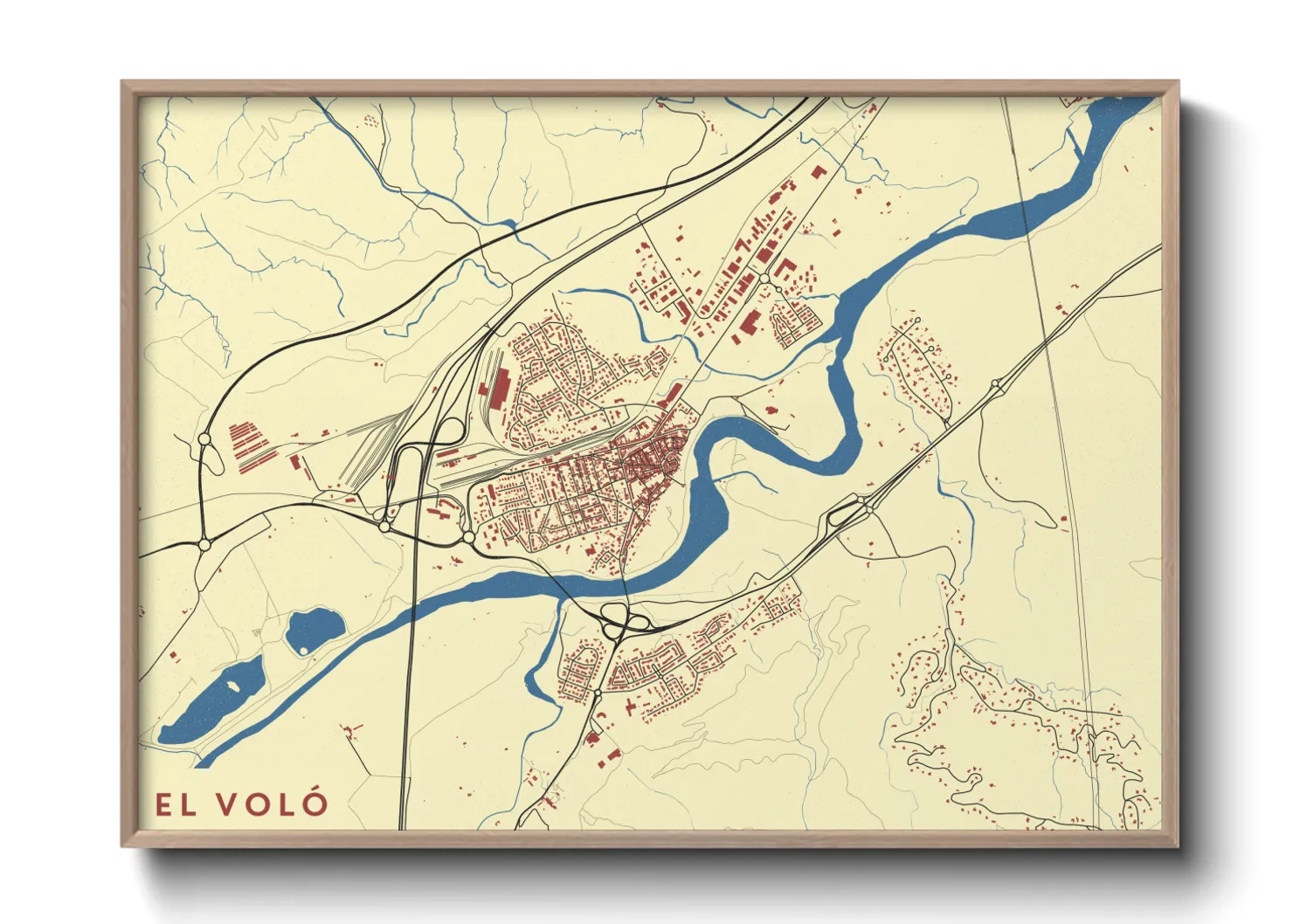 Une affiche de carte sur el Voló