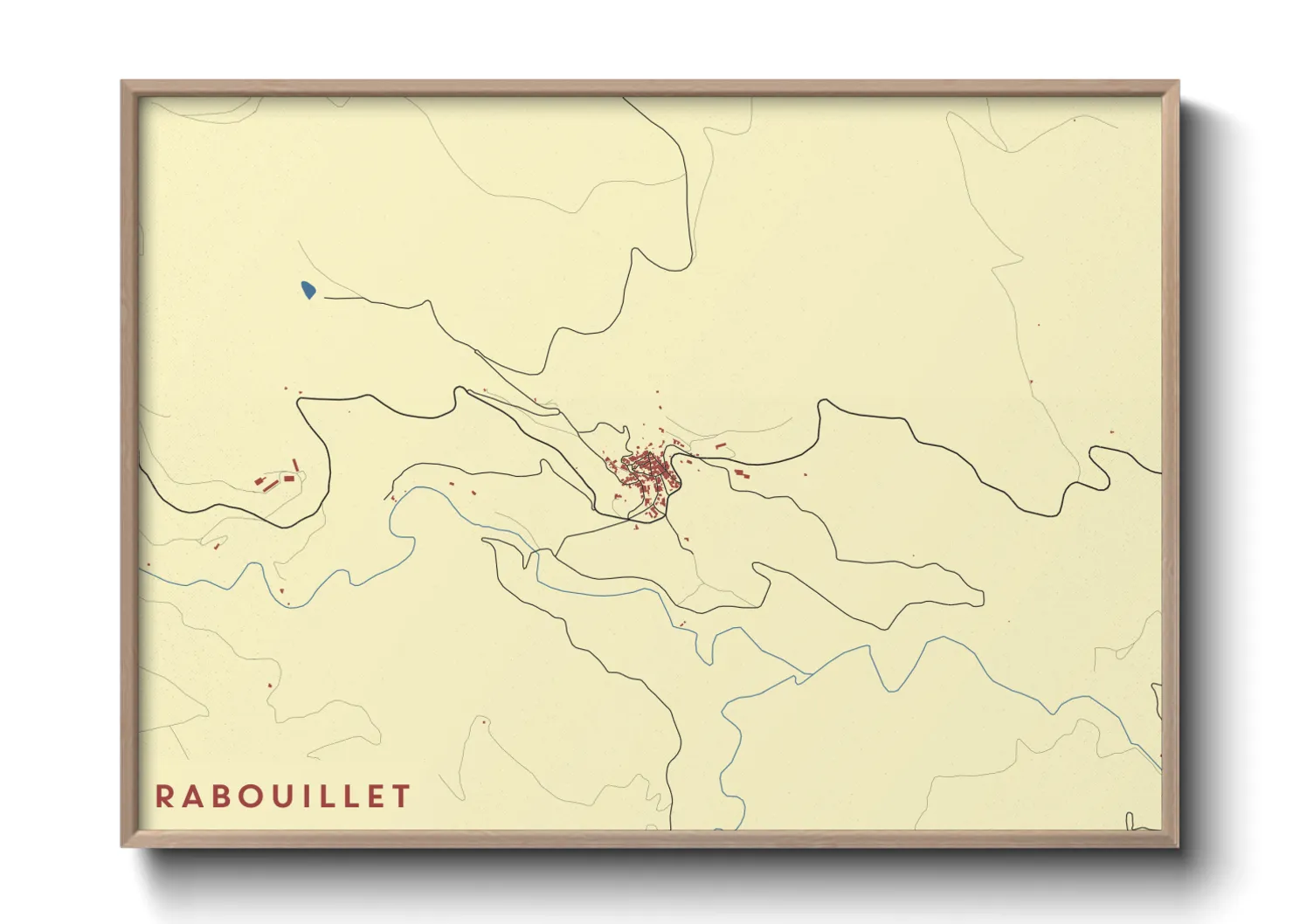 Une affiche de carte sur Rabouillet