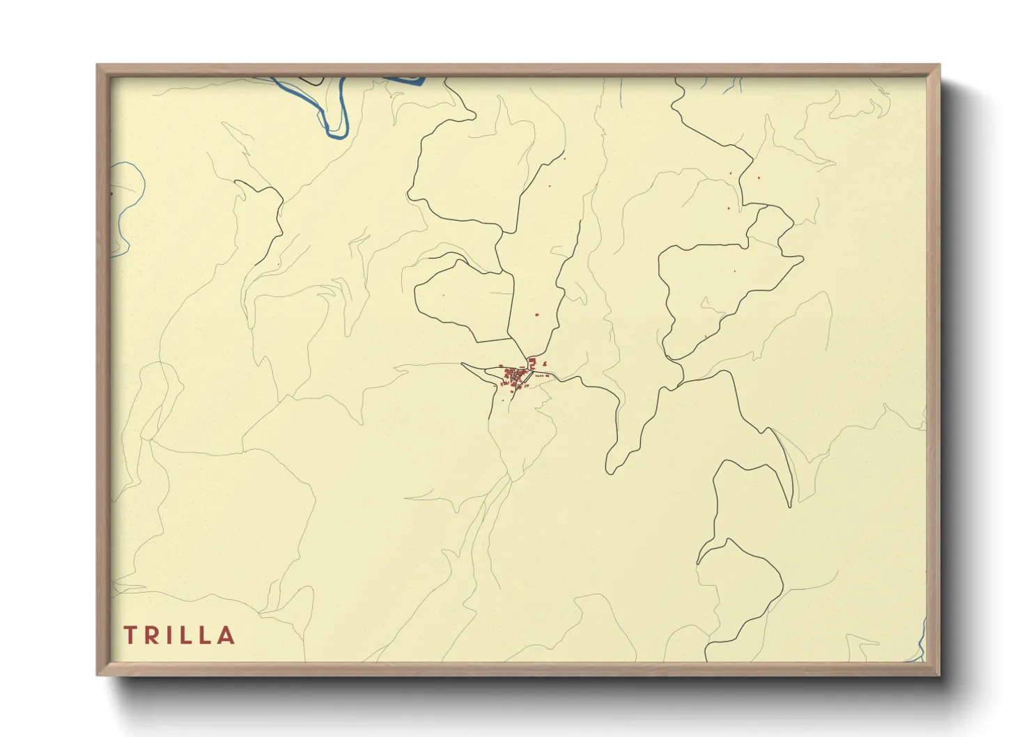 Une affiche de carte sur Trilla