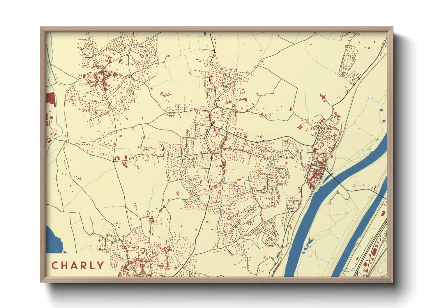 Une affiche de carte sur Charly