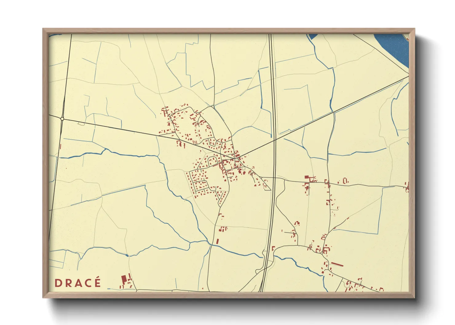 Une affiche de carte sur Dracé