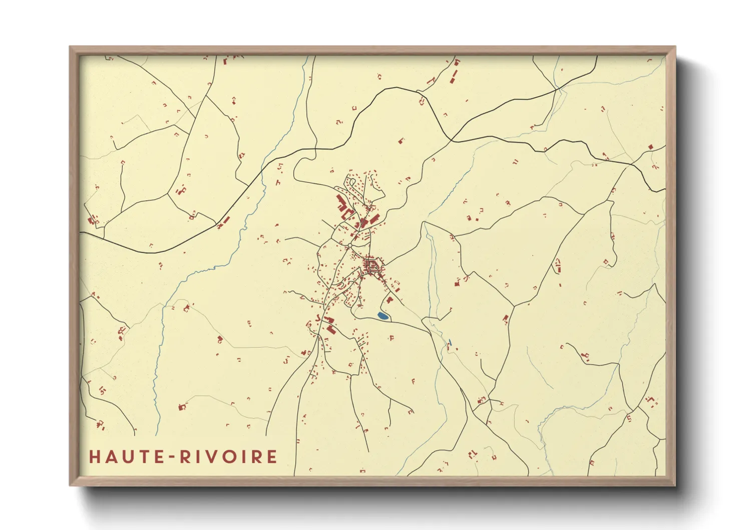 Une affiche de carte sur Haute-Rivoire