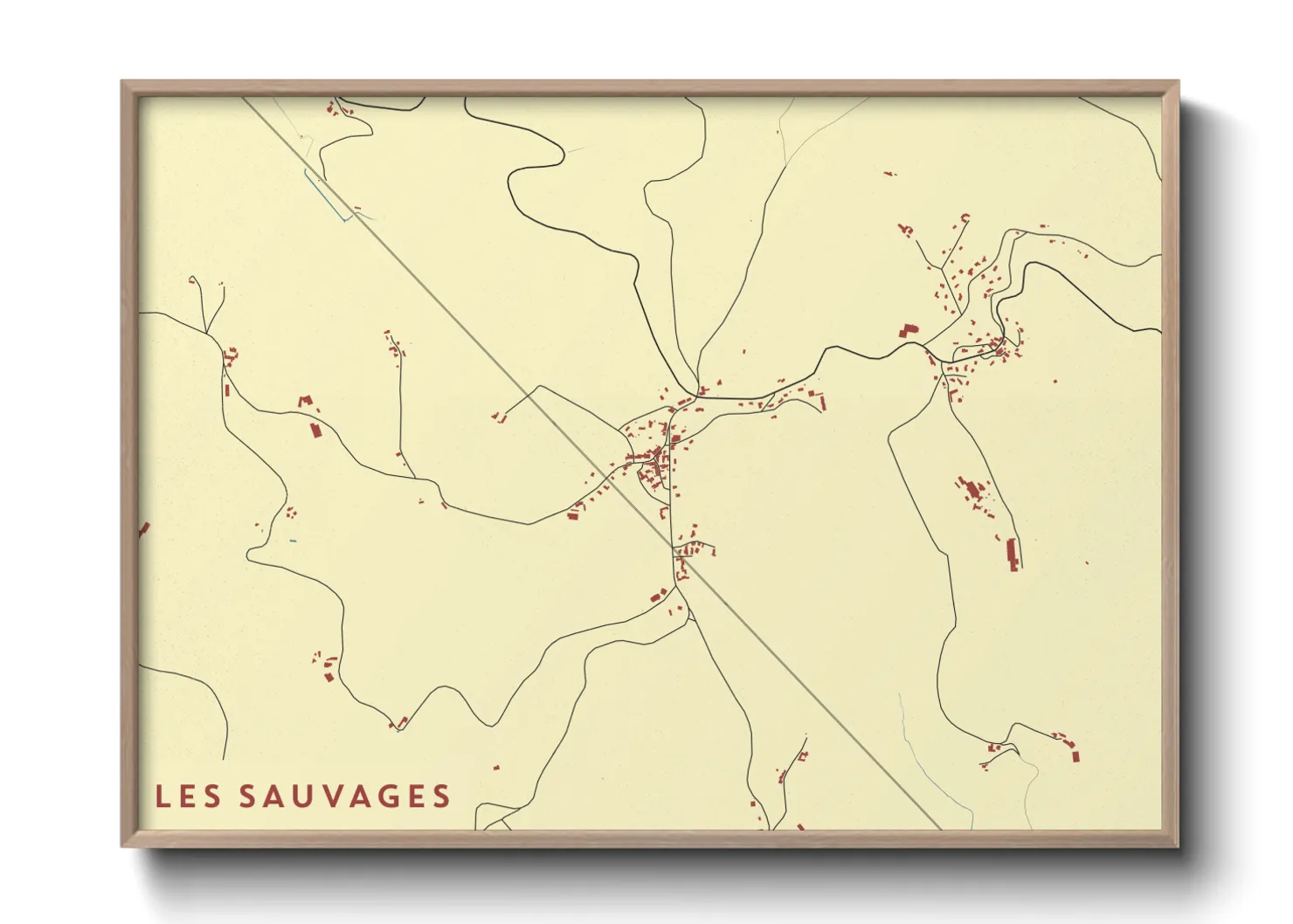 Une affiche de carte sur Les Sauvages