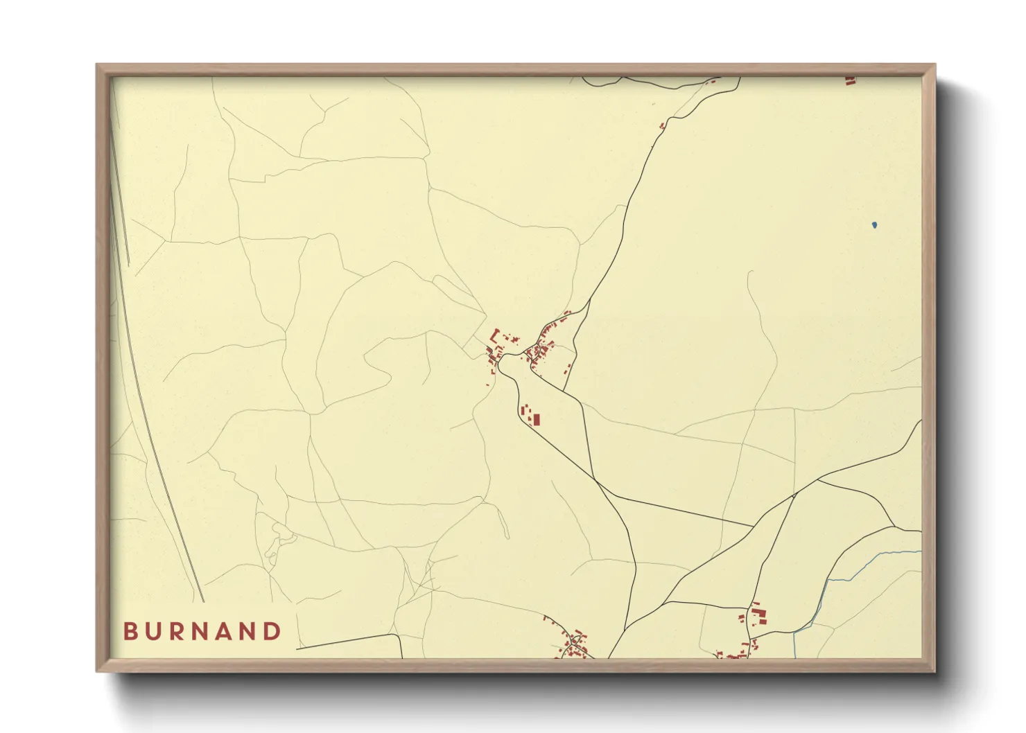 Une affiche de carte sur Burnand