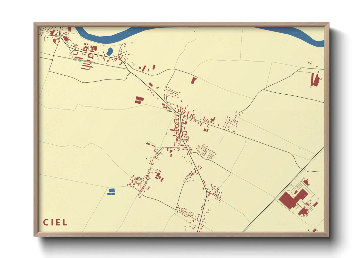 Une affiche de carte sur Ciel