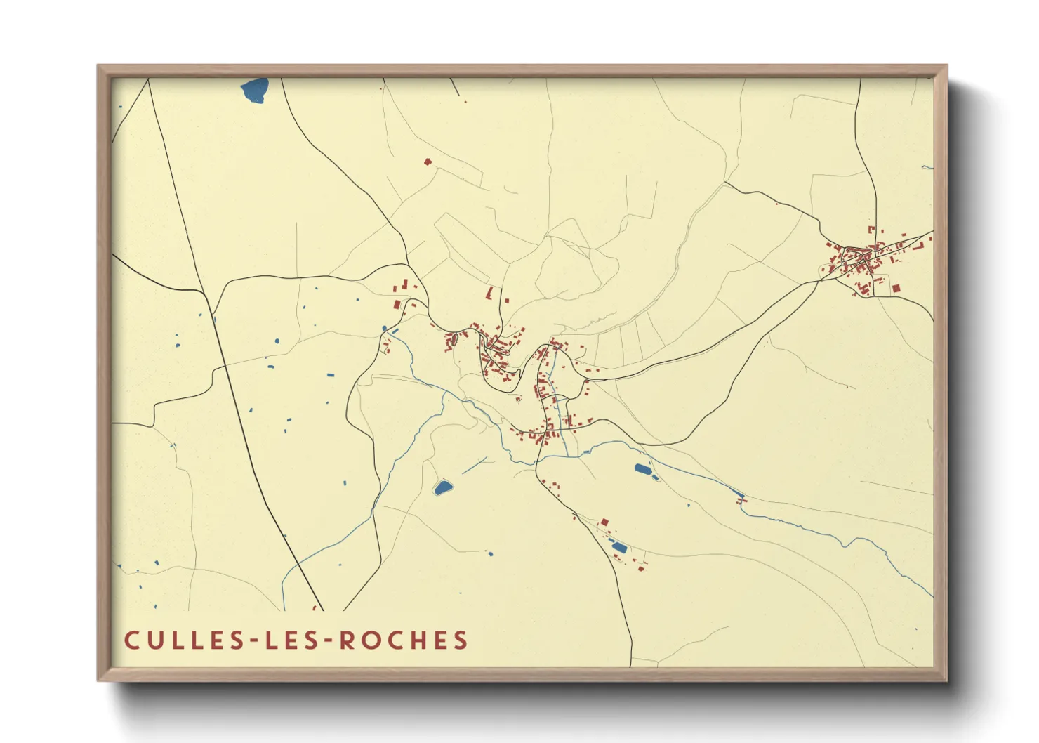 Une affiche de carte sur Culles-les-Roches