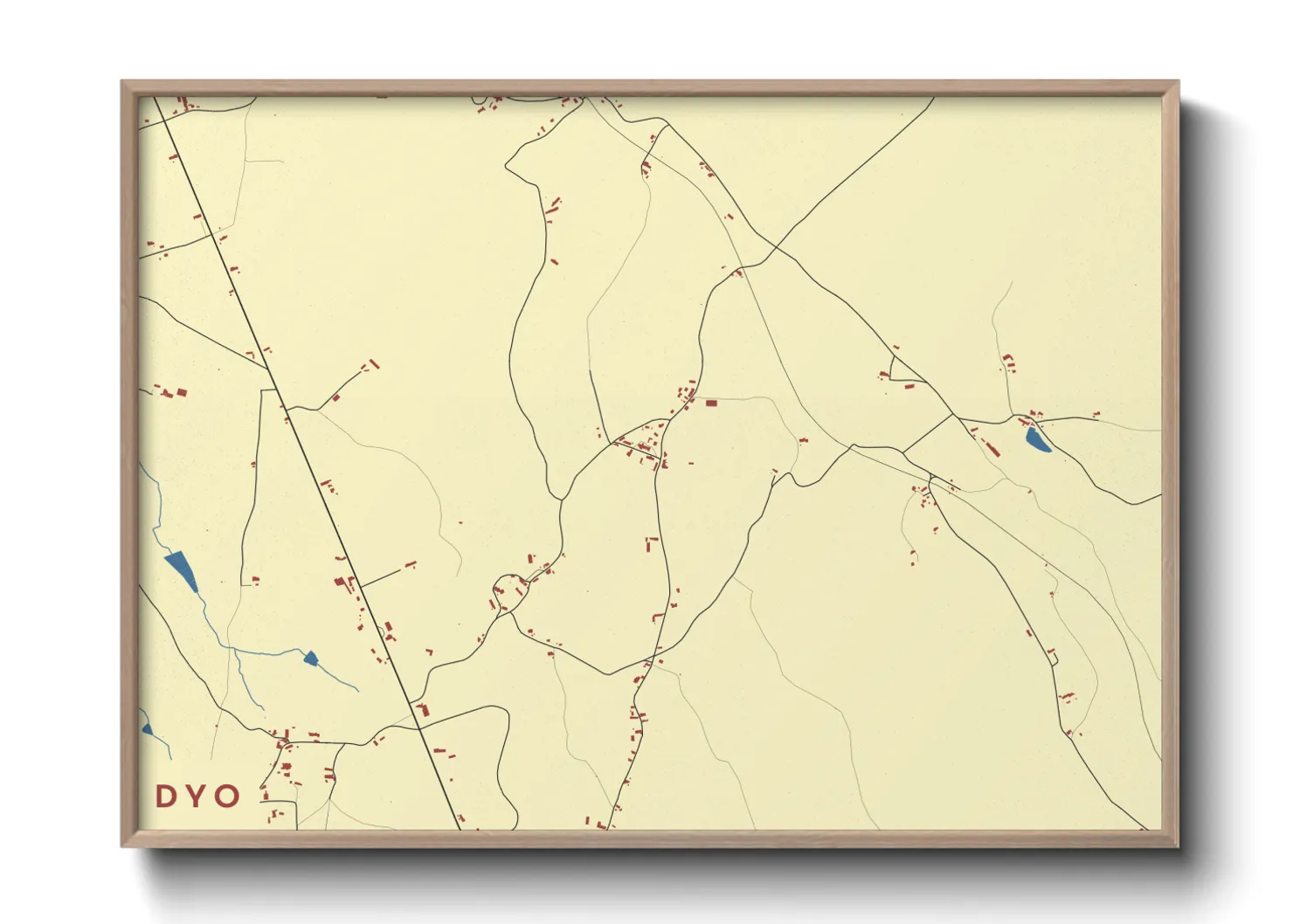 Une affiche de carte sur Dyo