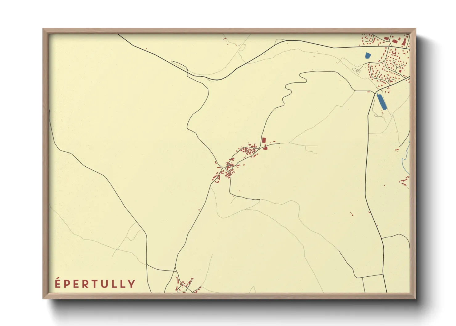 Une affiche de carte sur Épertully