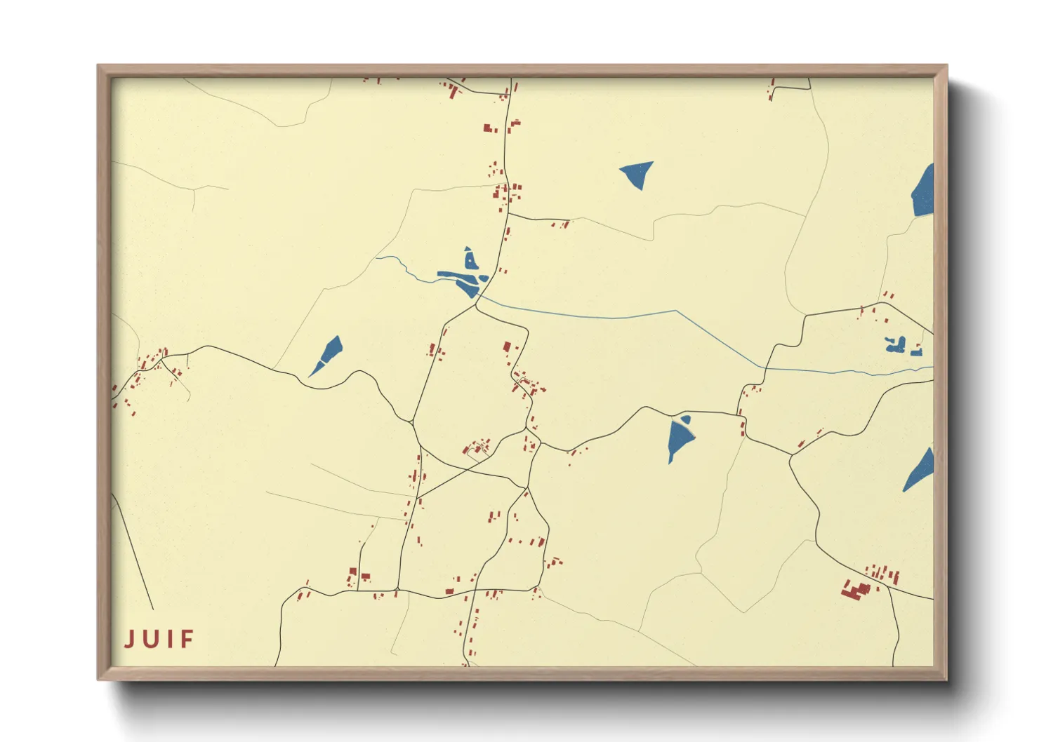 Une affiche de carte sur Juif