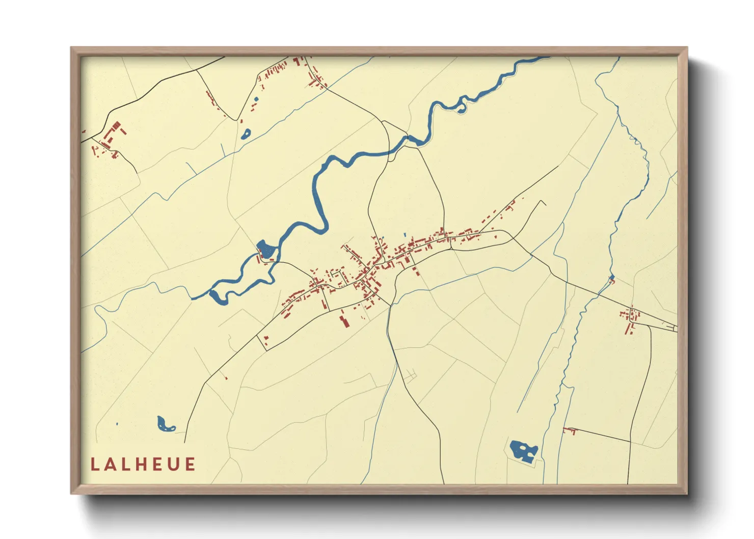 Une affiche de carte sur Lalheue