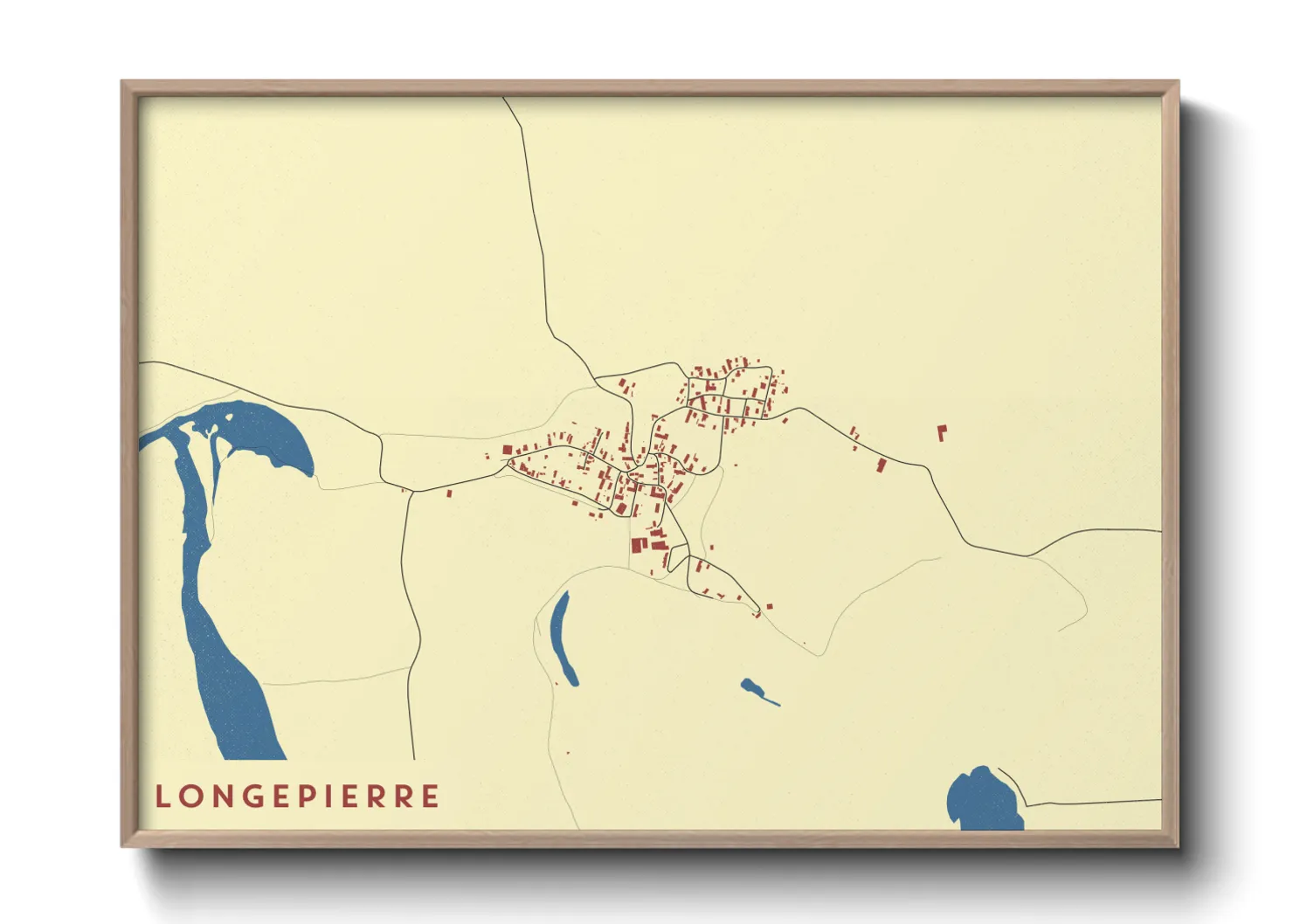 Une affiche de carte sur Longepierre