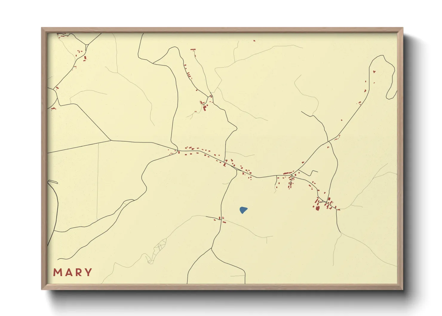 Une affiche de carte sur Mary