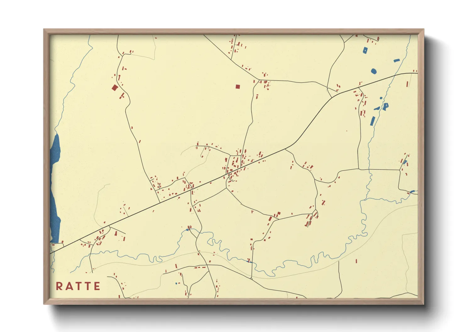 Une affiche de carte sur Ratte