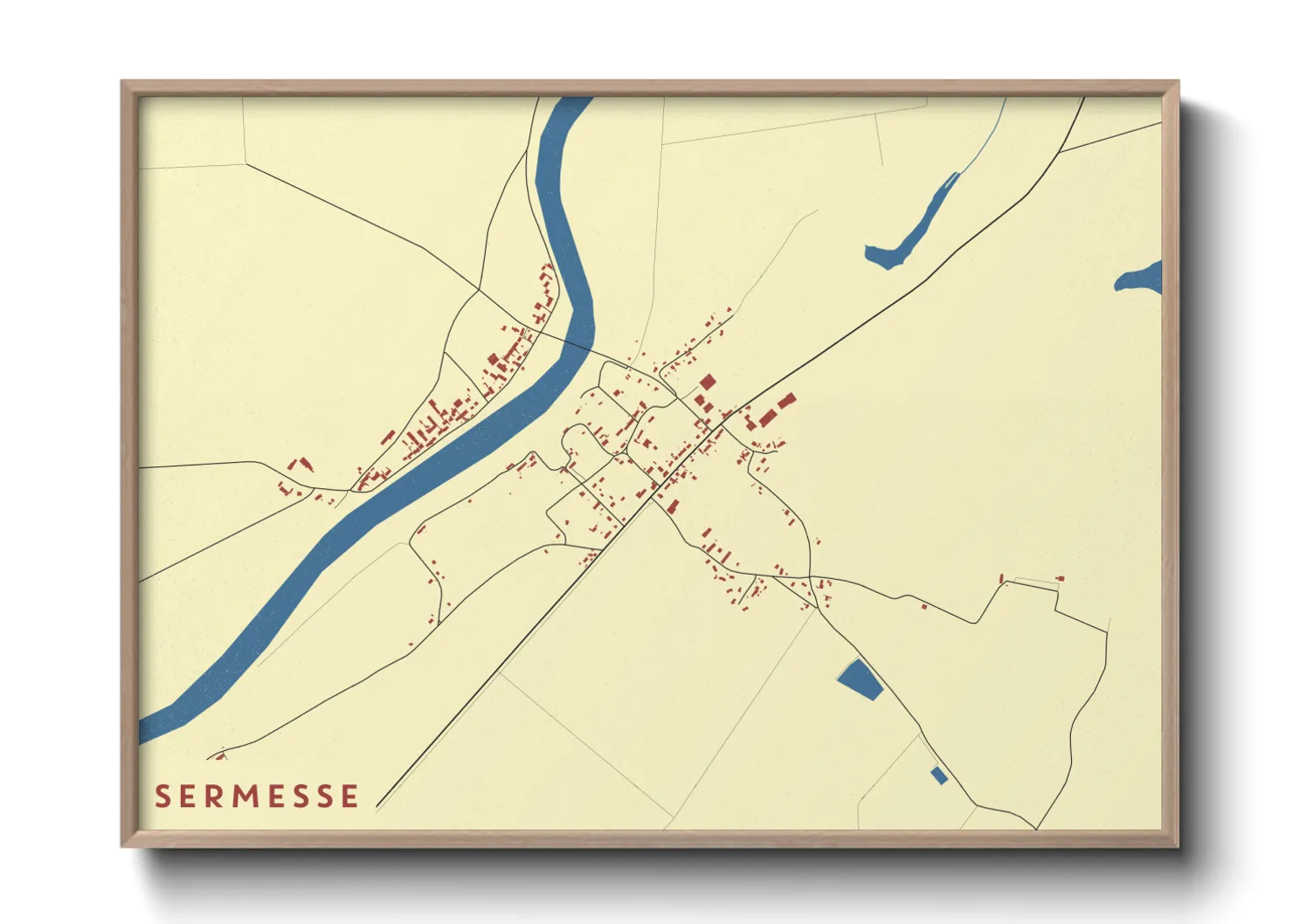 Une affiche de carte sur Sermesse