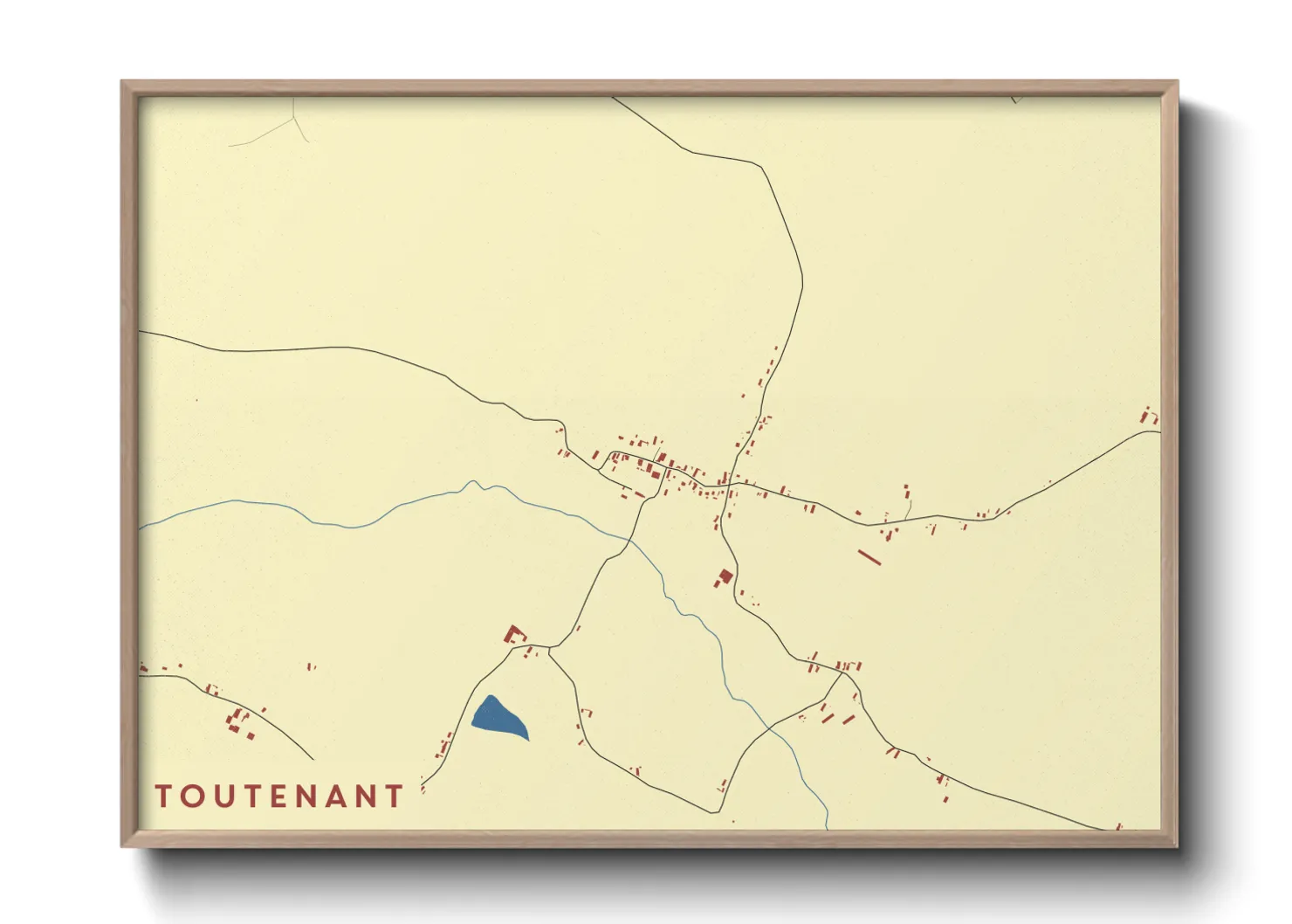 Une affiche de carte sur Toutenant