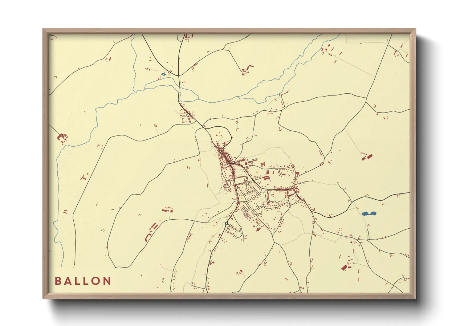 Une affiche de carte sur Ballon