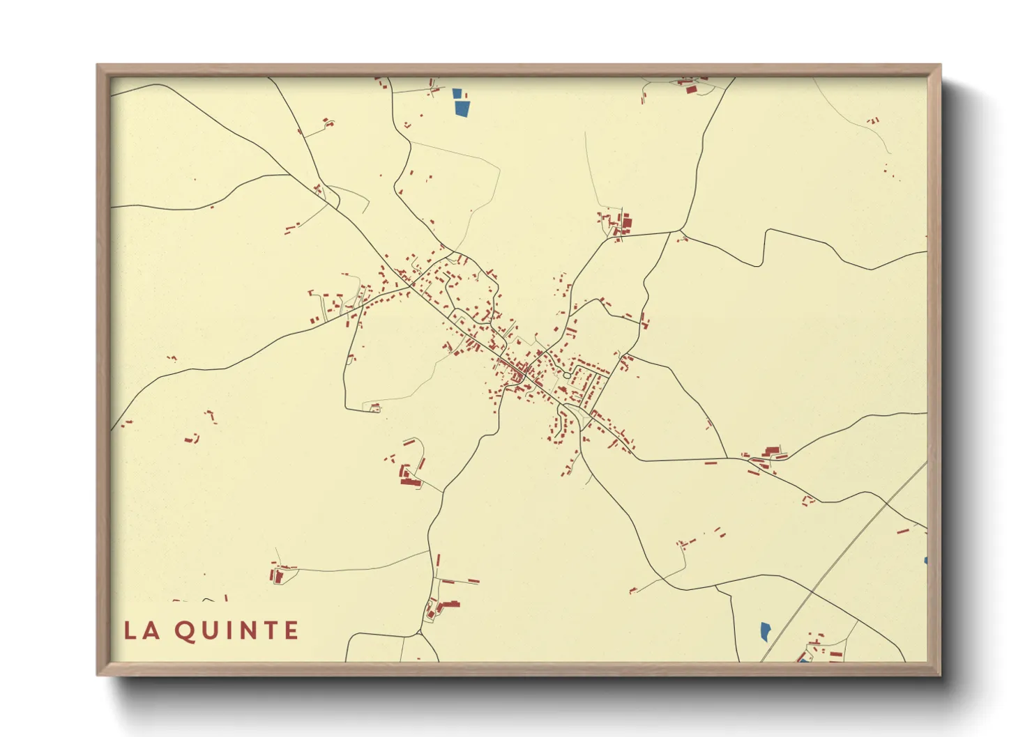 Une affiche de carte sur La Quinte