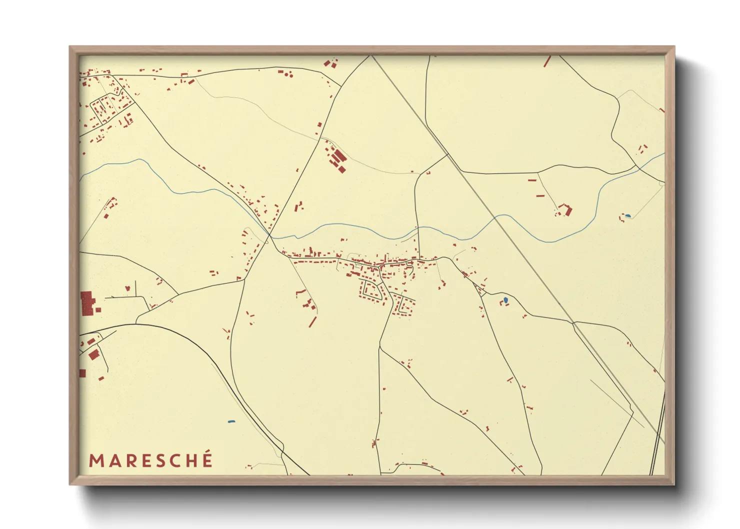 Une affiche de carte sur Maresché