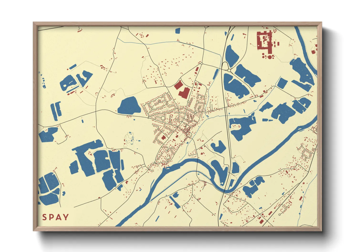 Une affiche de carte sur Spay