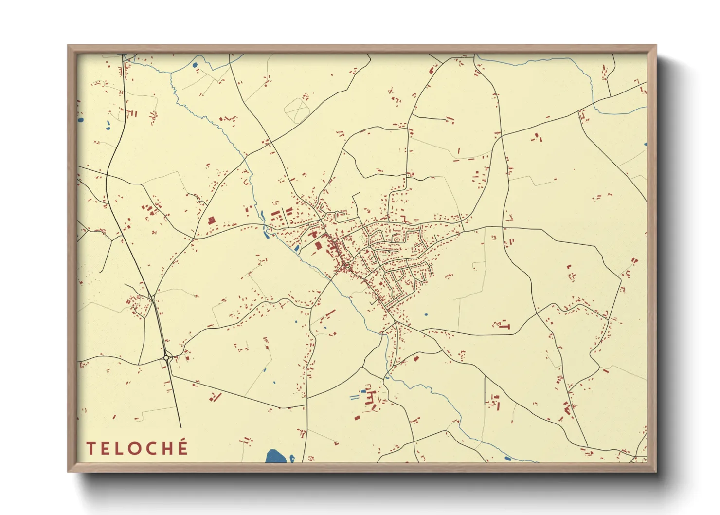 Une affiche de carte sur Teloché