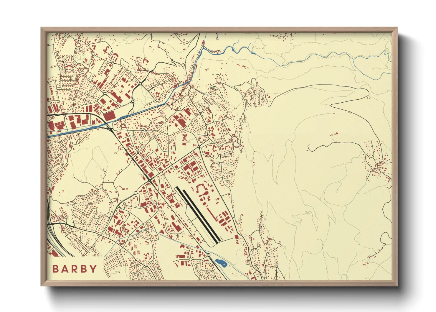 Une affiche de carte sur Barby